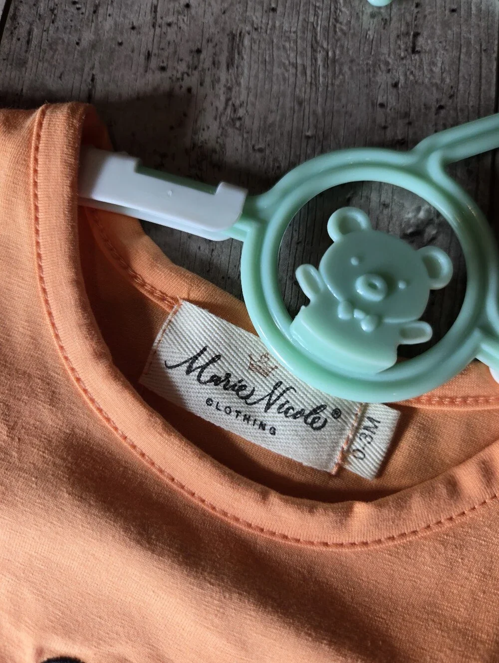 Marie Nicole Orange Animal Dump Truck Embroidered Romper 0–3M NWOT